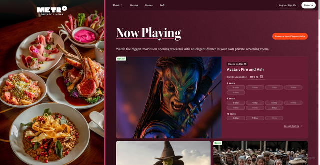 Security scan screenshot of https://metrocinema.com/