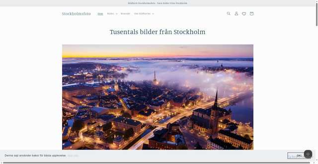 Security scan screenshot of https://stockholmbilder.se