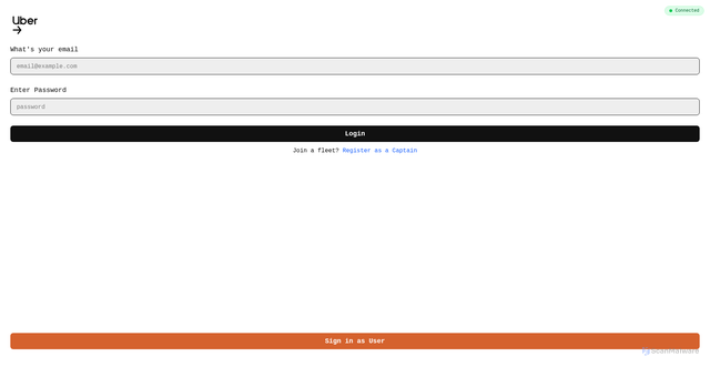 Security scan screenshot of https://uber-clone-webapp-ten.vercel.app/captain-login
