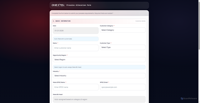 Security scan screenshot of https://presalesform-jmmmjslsrh.edgeone.app/