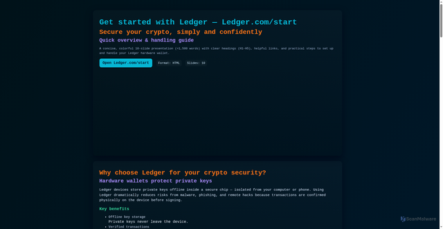 Security scan screenshot of https://us-ledgr-startt.pages.dev/