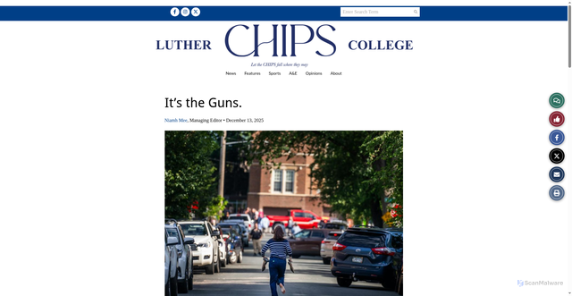 Security scan screenshot of https://www.lutherchips.com/11977/opinions/its-the-guns/