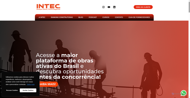 Security scan screenshot of https://intecbrasil.com.br
