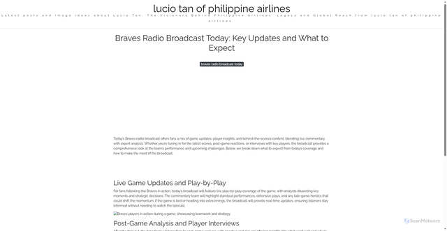 Security scan screenshot of https://urbandailyverse-dpi45pewyddw.edgeone.app/braves-radio-broadcast-today.html