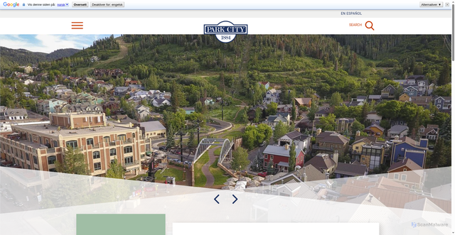 Security scan screenshot of https://parkcity.gov/