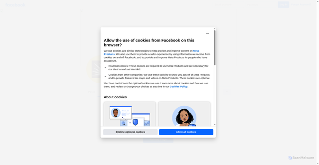 Security scan screenshot of https://m.facebook.com/sce/about/