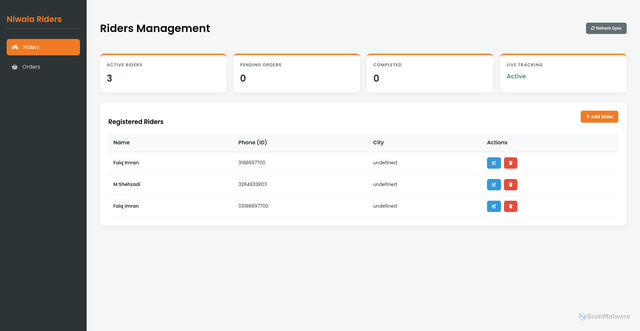 Security scan screenshot of https://adminriderss-ccdkqr1a3z.edgeone.app/