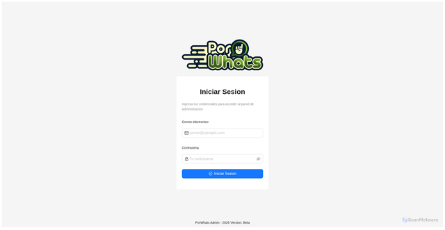 Security scan screenshot of http://porwhats-admin-stage.pages.dev/