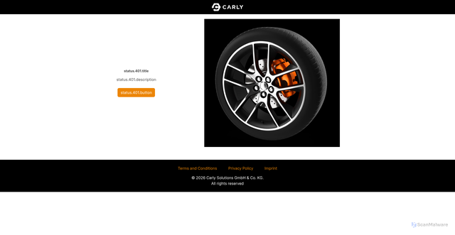 Security scan screenshot of https://checkout.mycarly.com