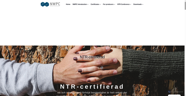 Security scan screenshot of https://ntr-certified.se