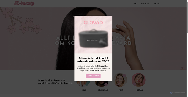 Security scan screenshot of https://kbeauty.se