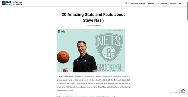 Security scan screenshot of https://www.helloleads.io/blog/stats-facts/20-amazing-stats-and-facts-about-steve-nash/
