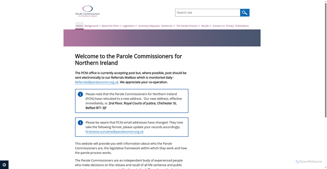 Security scan screenshot of https://www.parolecomni.org.uk/
