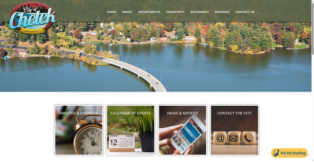 Security scan screenshot of https://cityofchetekwi.us/