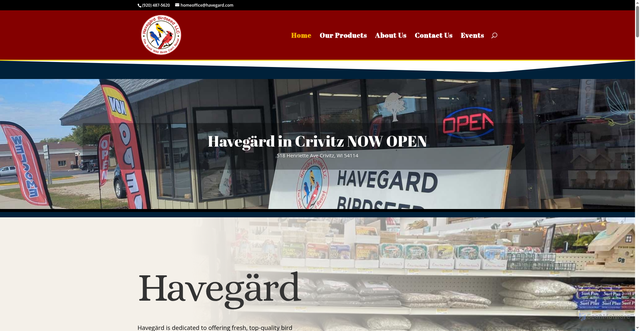 Security scan screenshot of https://havegardbirdseed.com/