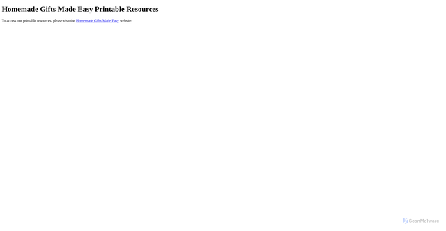 Security scan screenshot of https://resources.homemade-gifts-made-easy.com
