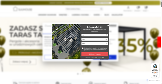Security scan screenshot of https://suuhouse.pl