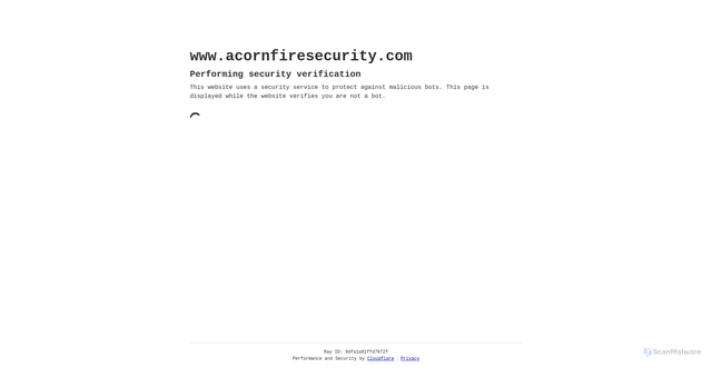 Security scan screenshot of https://www.acornfiresecurity.com