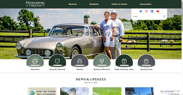 Security scan screenshot of https://middleburgva.gov/