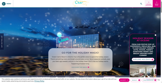 Security scan screenshot of https://www.theoceanac.com/