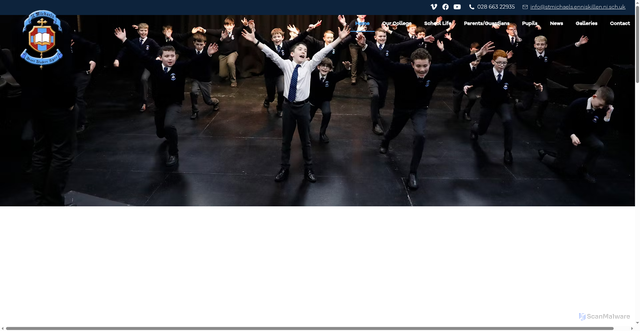 Security scan screenshot of https://www.saintmichaels.org.uk/