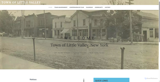 Security scan screenshot of https://littlevalleyny.gov/