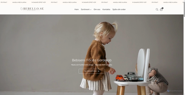 Security scan screenshot of https://bebello.se