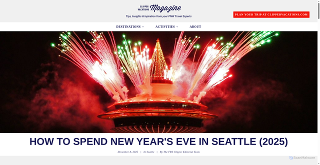 Security scan screenshot of https://www.clippervacations.com/magazine/how-to-spend-new-years-eve-in-seattle-2025/