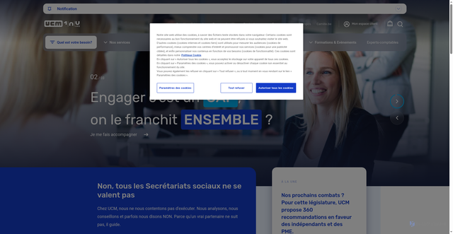 Security scan screenshot of https://ucm.be