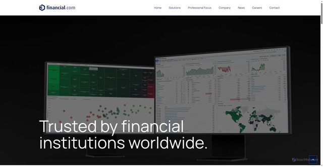 Security scan screenshot of https://financial.com/