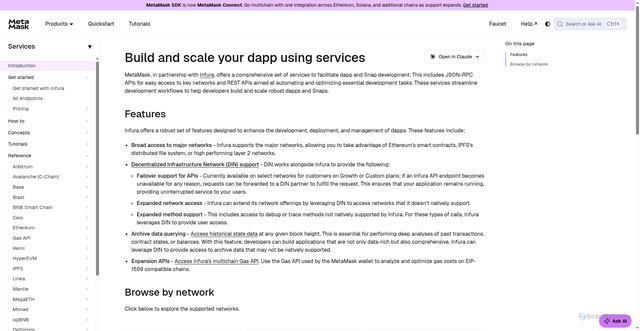 Security scan screenshot of https://metamask-docs-keec0mi8n-consensys-ddffed67.vercel.app/services