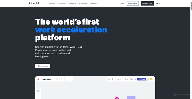 Security scan screenshot of https://lucid.co