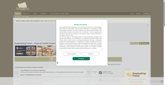 Security scan screenshot of https://soapmakingforum.com