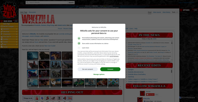 Security scan screenshot of https://wikizilla.org