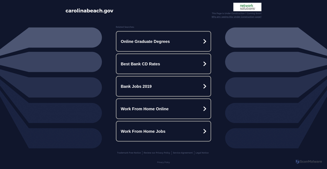 Security scan screenshot of https://carolinabeach.gov/