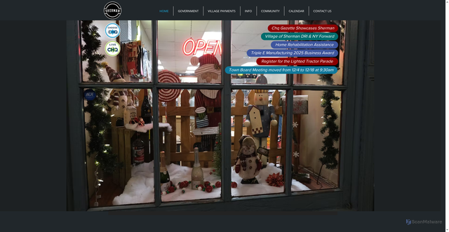 Security scan screenshot of https://www.shermanny.gov/