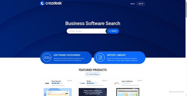 Security scan screenshot of https://crozdesk.com