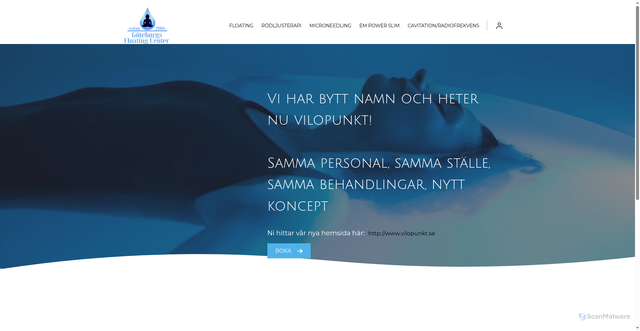 Security scan screenshot of https://goteborgsfloatingcenter.se