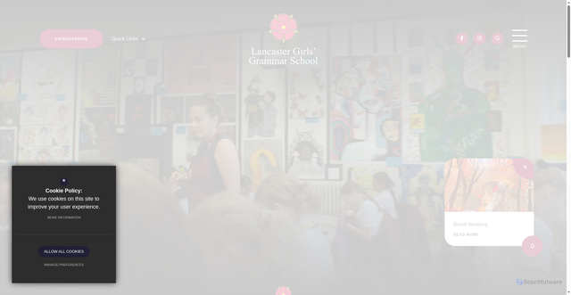 Security scan screenshot of https://www.lggs.org.uk/