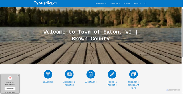 Security scan screenshot of https://eatonbrowncountywi.gov/