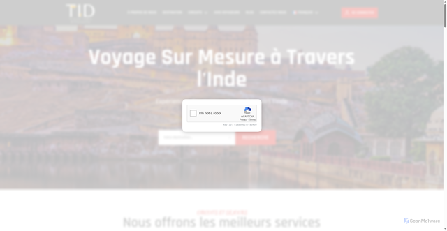 Security scan screenshot of https://travelindiadifferently.fr