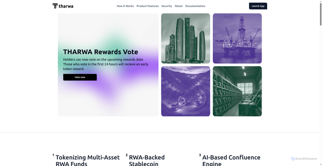 Security scan screenshot of http://www-tharwa.com/