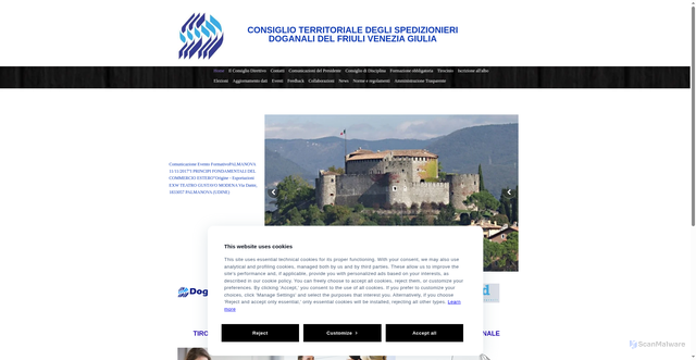 Security scan screenshot of https://www.ctsd-fvg.it/