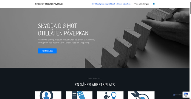 Security scan screenshot of https://xn--otilltenpverkan-llbe.se