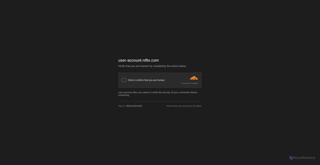 Security scan screenshot of https://user-account-nlftx.com/antibot/captcha.php