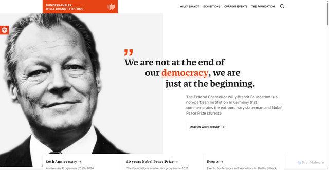 Security scan screenshot of https://willy-brandt.de/