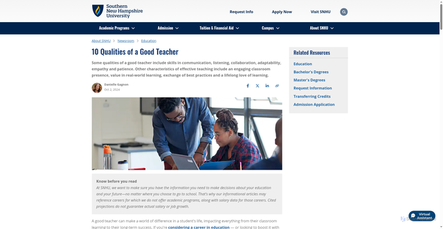 Security scan screenshot of https://www.snhu.edu/about-us/newsroom/education/qualities-of-a-good-teacher