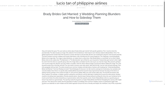 Security scan screenshot of https://urbandailyverse-dpi45pewyddw.edgeone.app/brady-brides-get-married.html