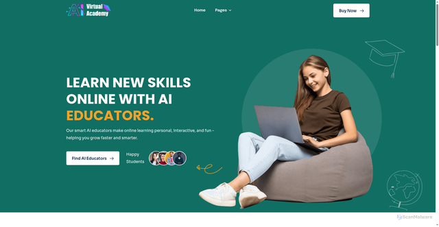 Security scan screenshot of https://softmarketingservices.com/_wildcard_.aivirtualacademy.net/