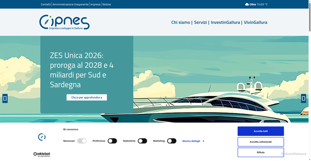 Security scan screenshot of https://www.cipnes.eu/